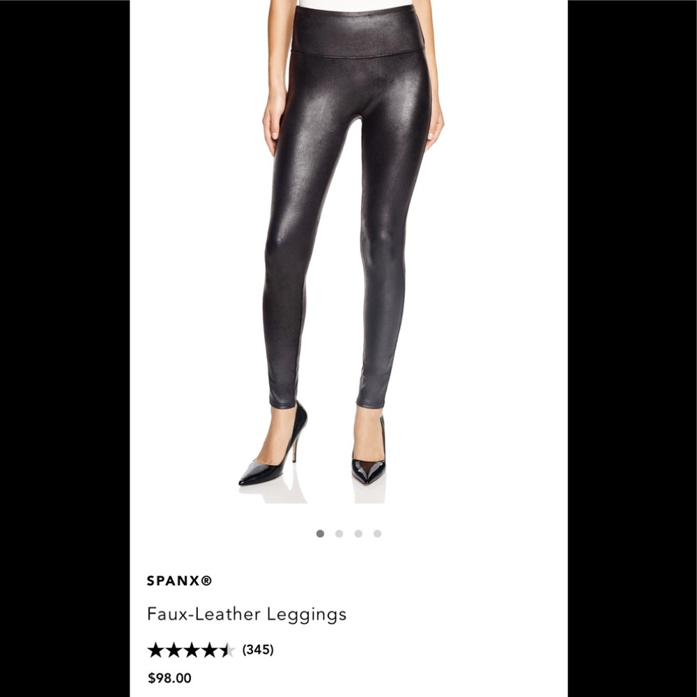 SPANX® faux leather leggings